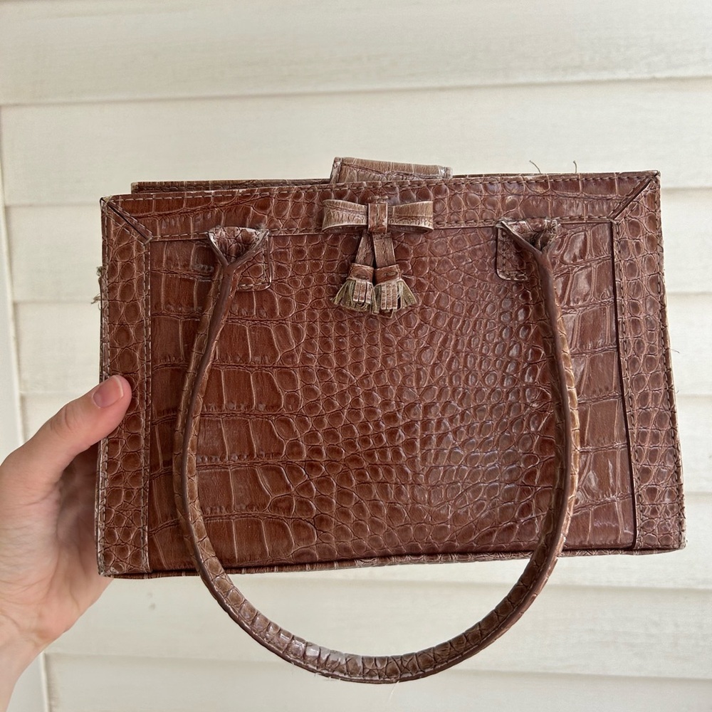 Vintage croc mini bag by Liz Claiborne